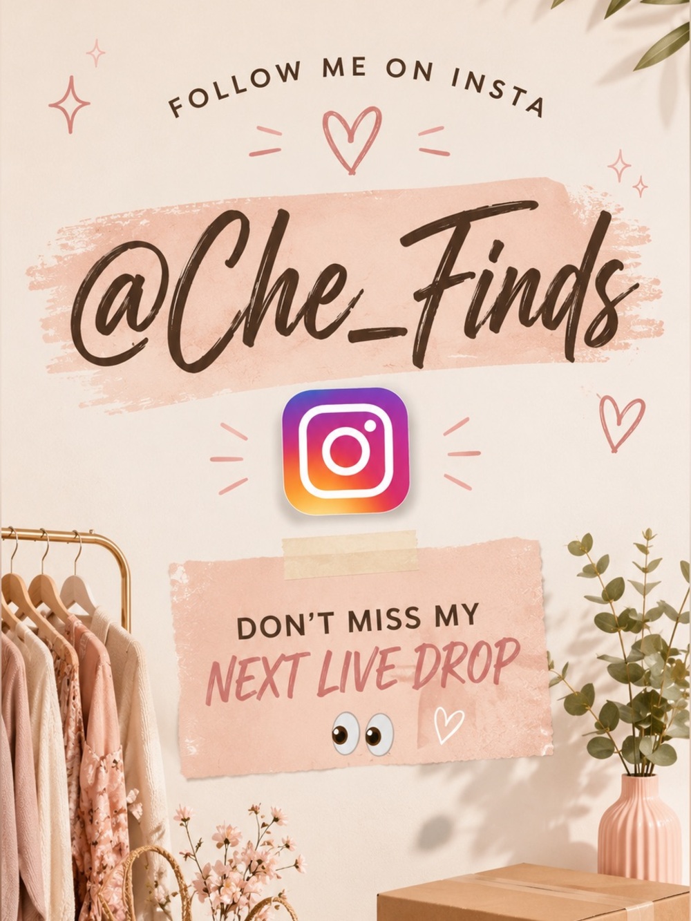 Follow Me On Social… 👀 @Che_Finds